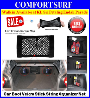 Car Trunk Organizer Velcro Stick String Mesh Net Pocket Shelf Storage